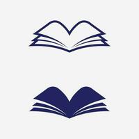 livro logotipo vetor e ilustração Educação ícone