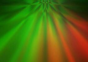 vetor verde escuro e vermelho turva padrão abstrato de brilho.