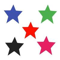 ilustração do uma Estrela forma em uma branco fundo vetor