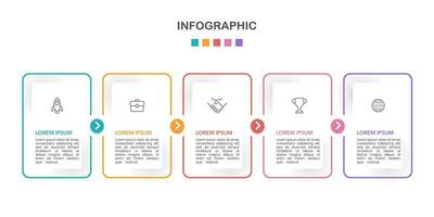 3 opções infográfico fino linha ligado junto. vetor ilustração.