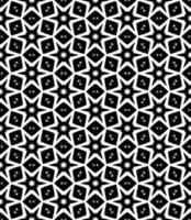 padrão abstrato sem emenda preto e branco. fundo e pano de fundo. design ornamental em tons de cinza. vetor