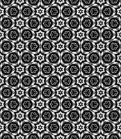 padrão abstrato sem emenda preto e branco. fundo e pano de fundo. design ornamental em tons de cinza. vetor