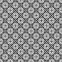 padrão abstrato sem emenda preto e branco. fundo e pano de fundo. design ornamental em tons de cinza. vetor