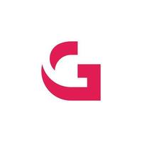 elemento de modelo de vetor de logotipo letra g