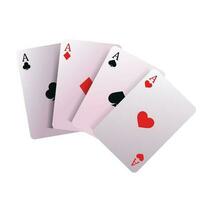 vetor jogando pôquer cartões. ganhando pôquer mão