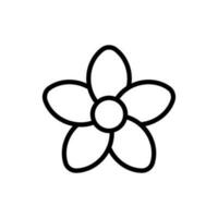 simples frangipani ícone. a ícone pode estar usava para sites, impressão modelos, apresentação modelos, ilustrações, etc vetor