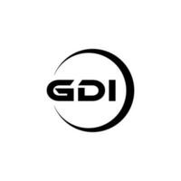 gdi logotipo projeto, inspiração para uma único identidade. moderno elegância e criativo Projeto. marca d'água seu sucesso com a impressionante isto logotipo. vetor