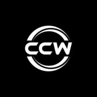 ccw logotipo projeto, inspiração para uma único identidade. moderno elegância e criativo Projeto. marca d'água seu sucesso com a impressionante isto logotipo. vetor