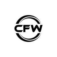 cfw logotipo projeto, inspiração para uma único identidade. moderno elegância e criativo Projeto. marca d'água seu sucesso com a impressionante isto logotipo. vetor