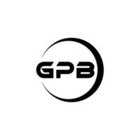 gpb logotipo projeto, inspiração para uma único identidade. moderno elegância e criativo Projeto. marca d'água seu sucesso com a impressionante isto logotipo. vetor