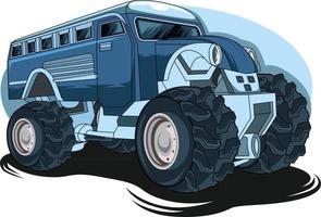 72. vetor de ilustração de caminhão monstro big truck