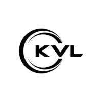 kvl logotipo projeto, inspiração para uma único identidade. moderno elegância e criativo Projeto. marca d'água seu sucesso com a impressionante isto logotipo. vetor
