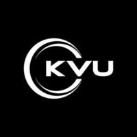 kvu logotipo projeto, inspiração para uma único identidade. moderno elegância e criativo Projeto. marca d'água seu sucesso com a impressionante isto logotipo. vetor
