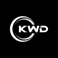 kwd logotipo projeto, inspiração para uma único identidade. moderno elegância e criativo Projeto. marca d'água seu sucesso com a impressionante isto logotipo. vetor