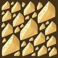 parmesão queijo fatia vetor ilustração para gráfico Projeto e decorativo elemento