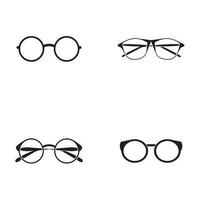 design plano de vetor de ícone de óculos