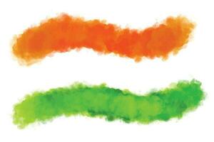 lindo indiano independência dia tricolor aguarela textura fundo vetor