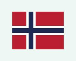 nacional bandeira do Noruega. norueguês país bandeira. reino do Noruega detalhado bandeira. eps vetor ilustração cortar arquivo.