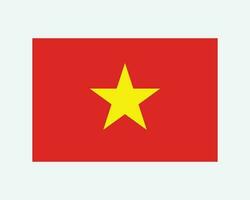 nacional bandeira do Vietnã. vietnamita país bandeira. socialista república do Vietnã detalhado bandeira. eps vetor ilustração cortar arquivo.