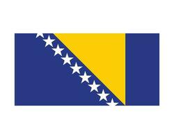 nacional bandeira do Bósnia e herzegovina. bósnio e herzegovina país bandeira. Bósnia e herzegovina detalhado bandeira. eps vetor ilustração cortar arquivo.