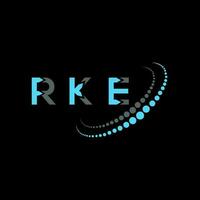 rke carta logotipo criativo Projeto. rke único Projeto. vetor