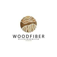 madeira logotipo, madeira fibra latido camada vetor, árvore tronco inspiração ilustração Projeto vetor