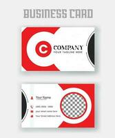 moderno e limpar \ limpo profissional o negócio cartão modelo, o negócio cartão Projeto vetor