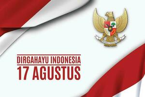 Indonésia independência dia 17 Agustus modelo fundo vetor