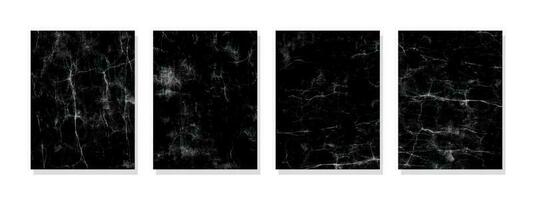 transformar seu espaço com cativante Preto e branco mármore parede arte, uma moderno focal ponto apresentando intrincado padrões e uma complementar monocromático paleta. vetor