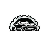 logotipo do carro muscular vetor
