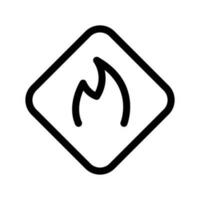 fogo placa ícone vetor símbolo Projeto ilustração
