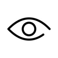 Visão ícone vetor símbolo Projeto ilustração