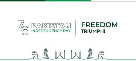 Paquistão independência dia bandeira com Projeto vetor