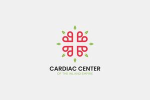cardiologia Centro logotipo vetor
