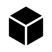 cubo ícone vetor símbolo Projeto ilustração