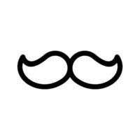 bigode ícone vetor símbolo Projeto ilustração