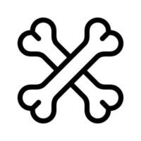 osso ícone vetor símbolo Projeto ilustração