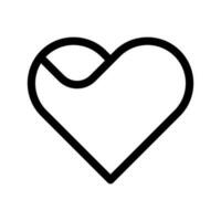 coração ícone vetor símbolo Projeto ilustração