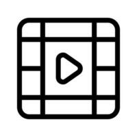 vídeo ícone vetor símbolo Projeto ilustração