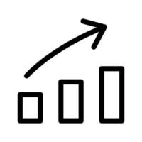 crescimento gráfico ícone vetor símbolo Projeto ilustração