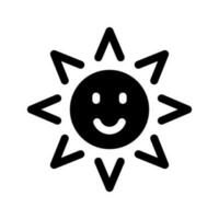 Sol ícone vetor símbolo Projeto ilustração