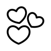 corações ícone vetor símbolo Projeto ilustração
