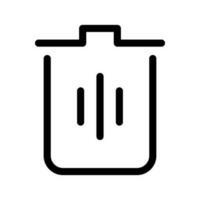 Lixo bin ícone vetor símbolo Projeto ilustração