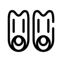 nadadeiras ícone vetor símbolo Projeto ilustração