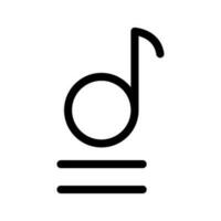 música Letra da música ícone vetor símbolo Projeto ilustração
