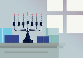 Ilustração vetorial de menorah vetor