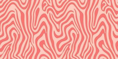 abstrato Rosa curva forma desatado padronizar. monocromático zebra pele papel de parede. dinâmico onda superfície ornamento. criativo linhas telha. vetor
