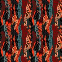 criativo engraçado texturizado leopardo pele desatado padronizar. na moda animal pele papel de parede. abstrato camuflar fundo. vetor