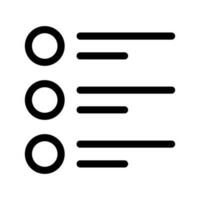 Lista ícone vetor símbolo Projeto ilustração