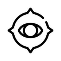 olho alvo ícone vetor símbolo Projeto ilustração